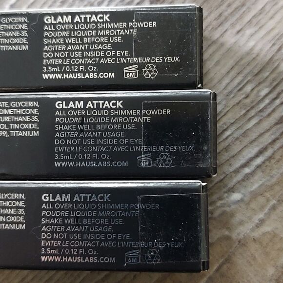 HAUS LABSS By Lady Gaga: GLAM ATTACK LIQUID EYESHADOW Dynasty  Set of 3 - Picture 3 of 10